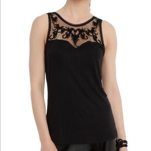 RARE Hot Topic Scorpion Lace Top